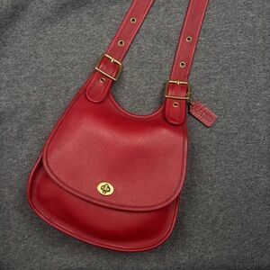 Vintage Coach Saddle Bag 9988